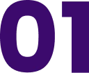 Bold purple digits on dark backdrop